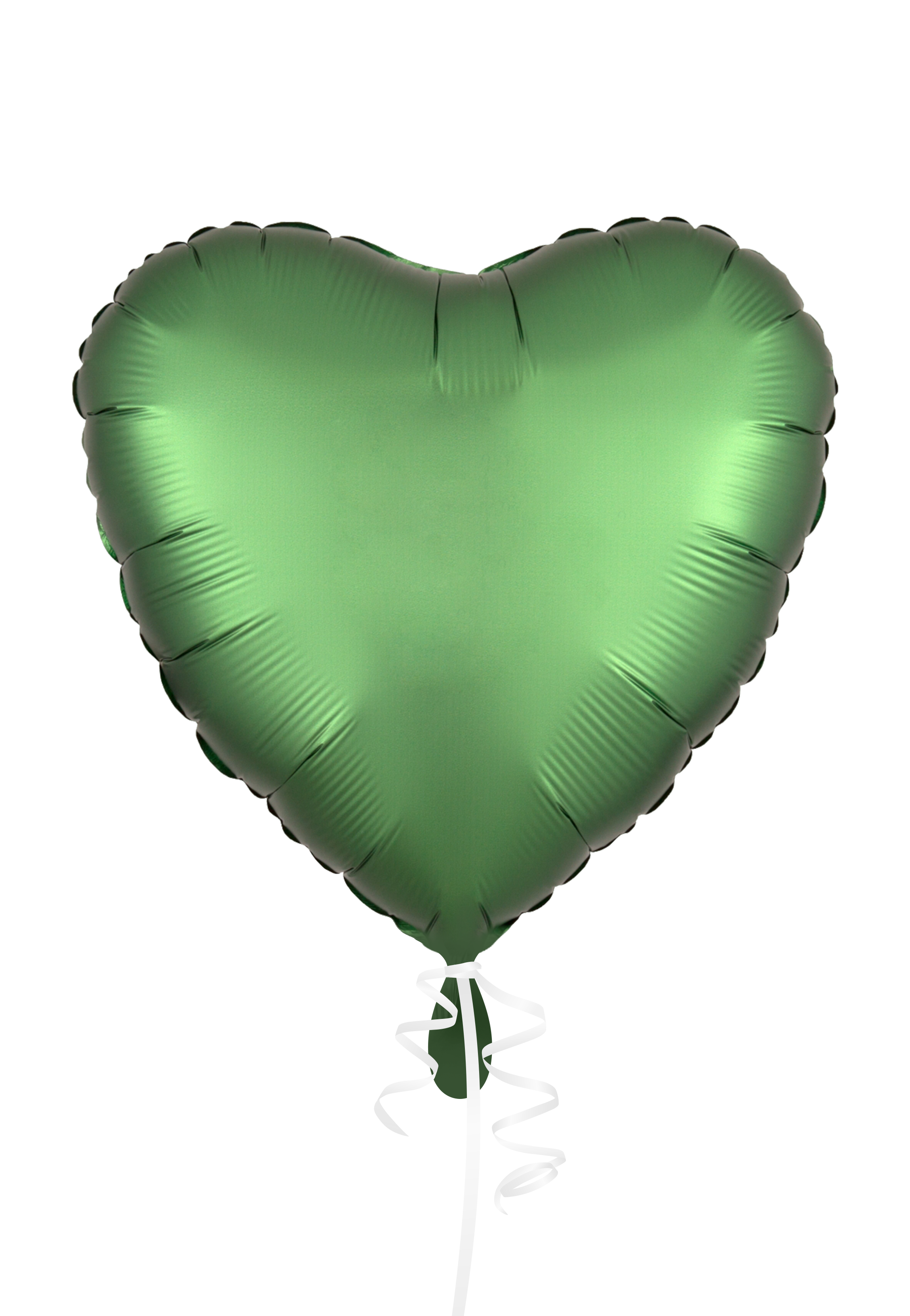 Luftballon Herz grün - personalisiert Folienballon