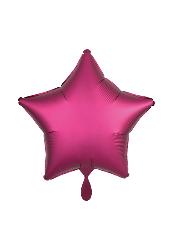 Luftballon Stern pink - personalisiert Folienballon