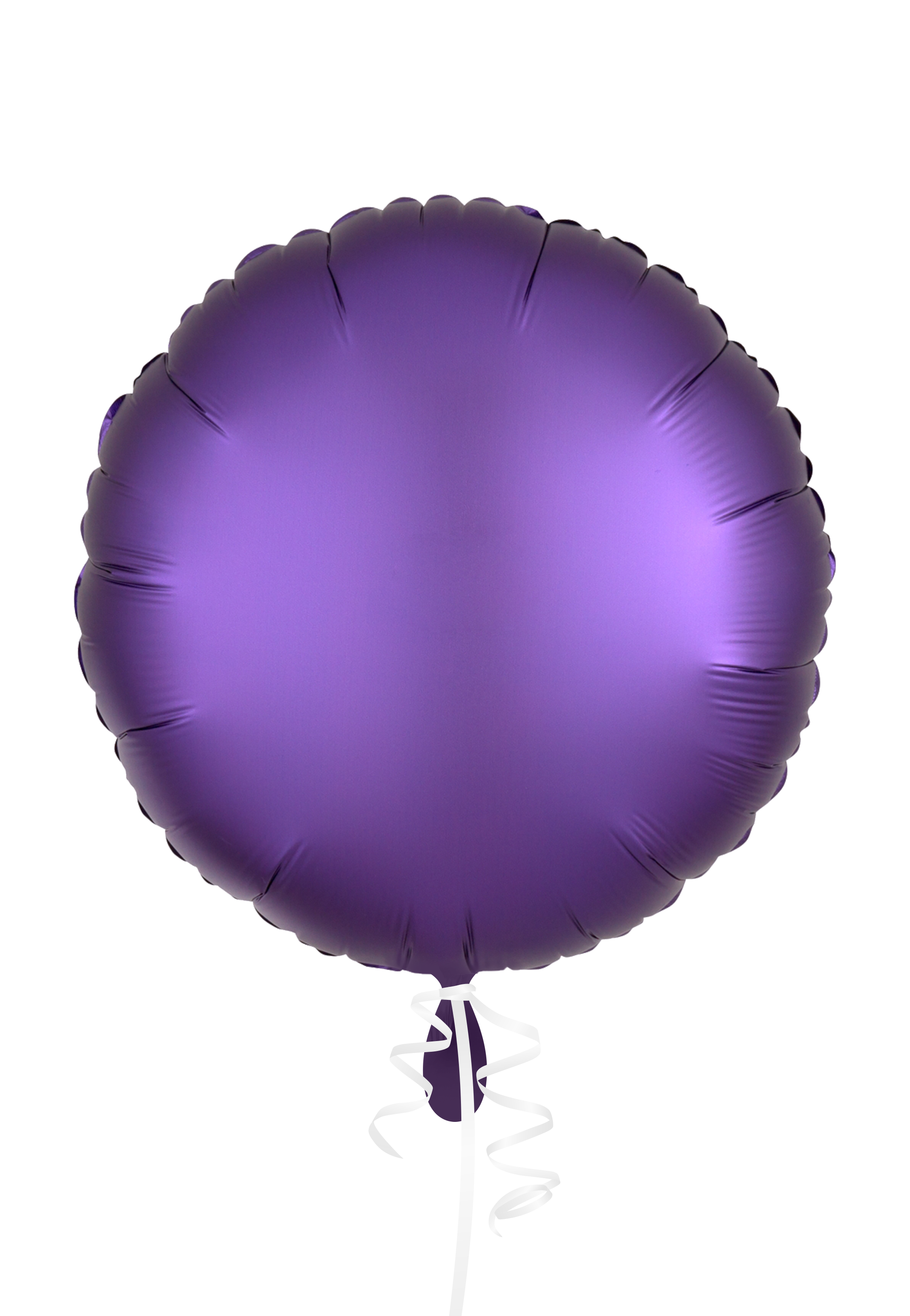 Luftballon personalisiert Rund lila 