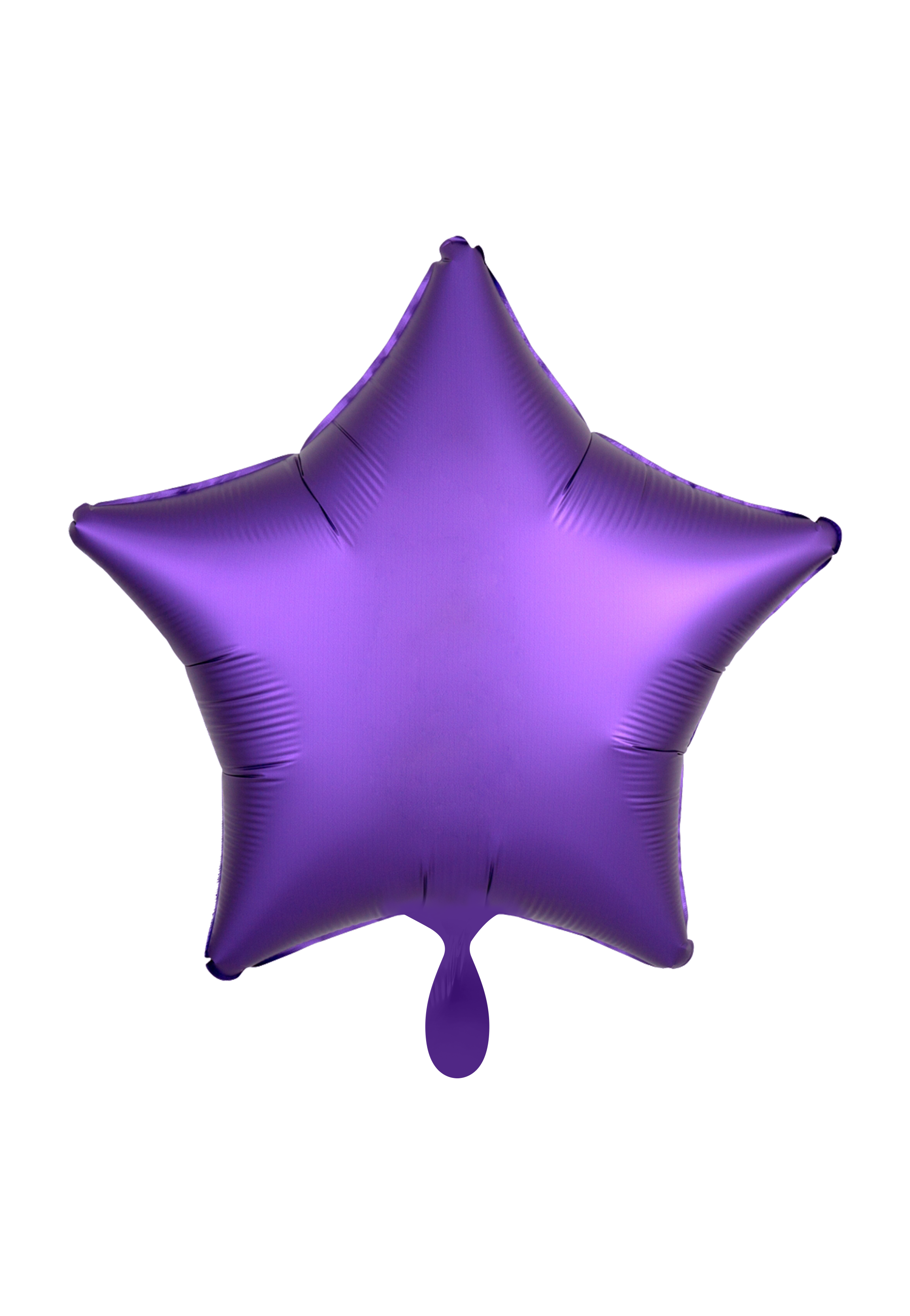 Luftballon Stern lila - personalisiert Folienballon
