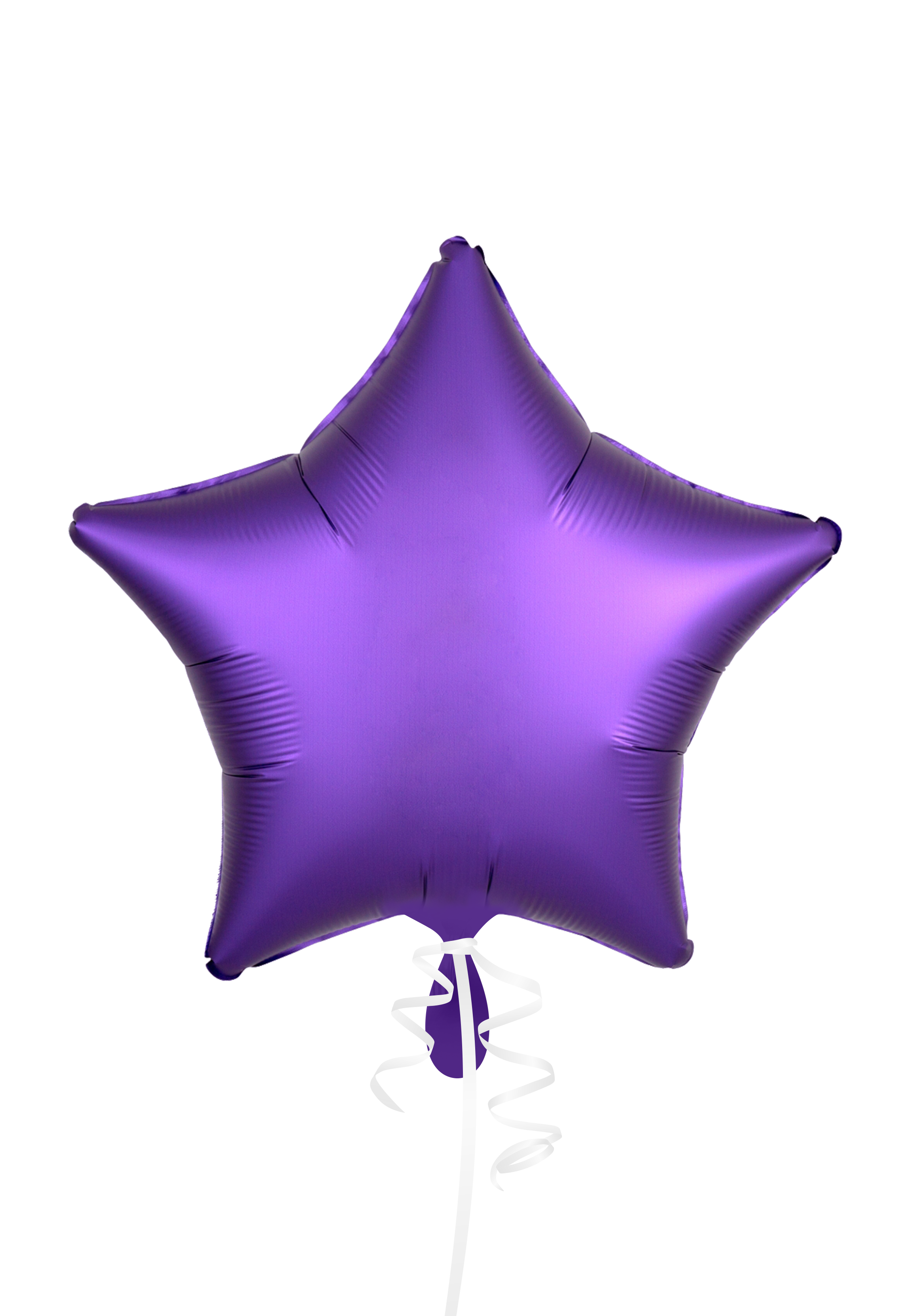 Luftballon personalisiert Stern lila 