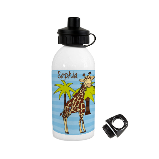 Trinkflasche Giraffe Sofia blau - Serie Afrika