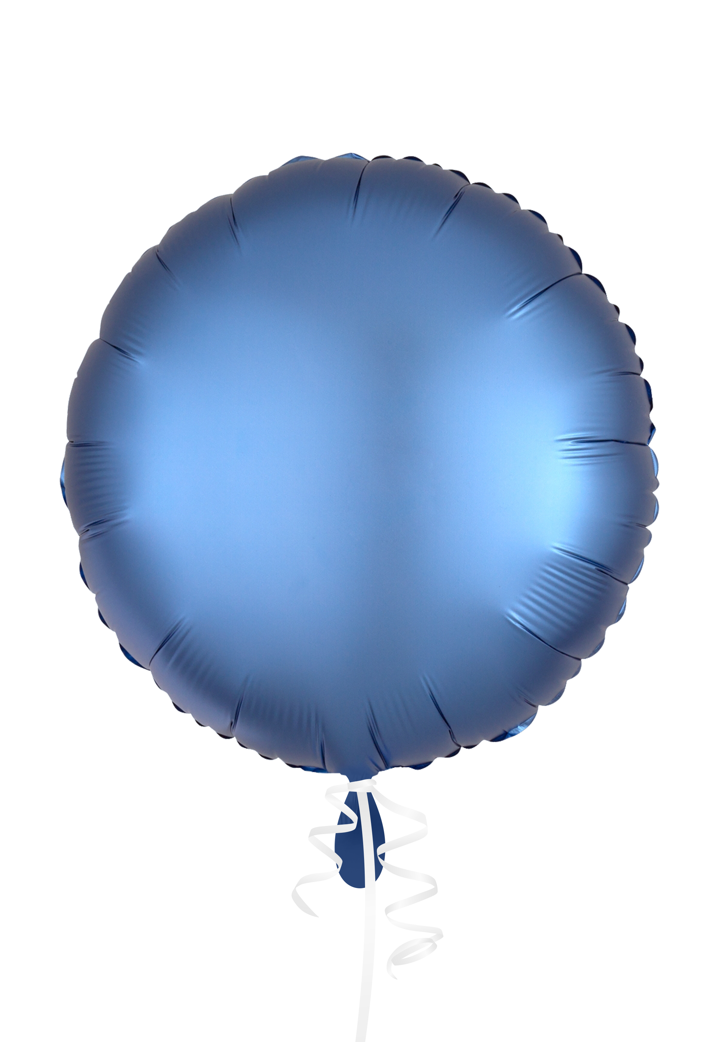Luftballon personalisiert Rund blau 