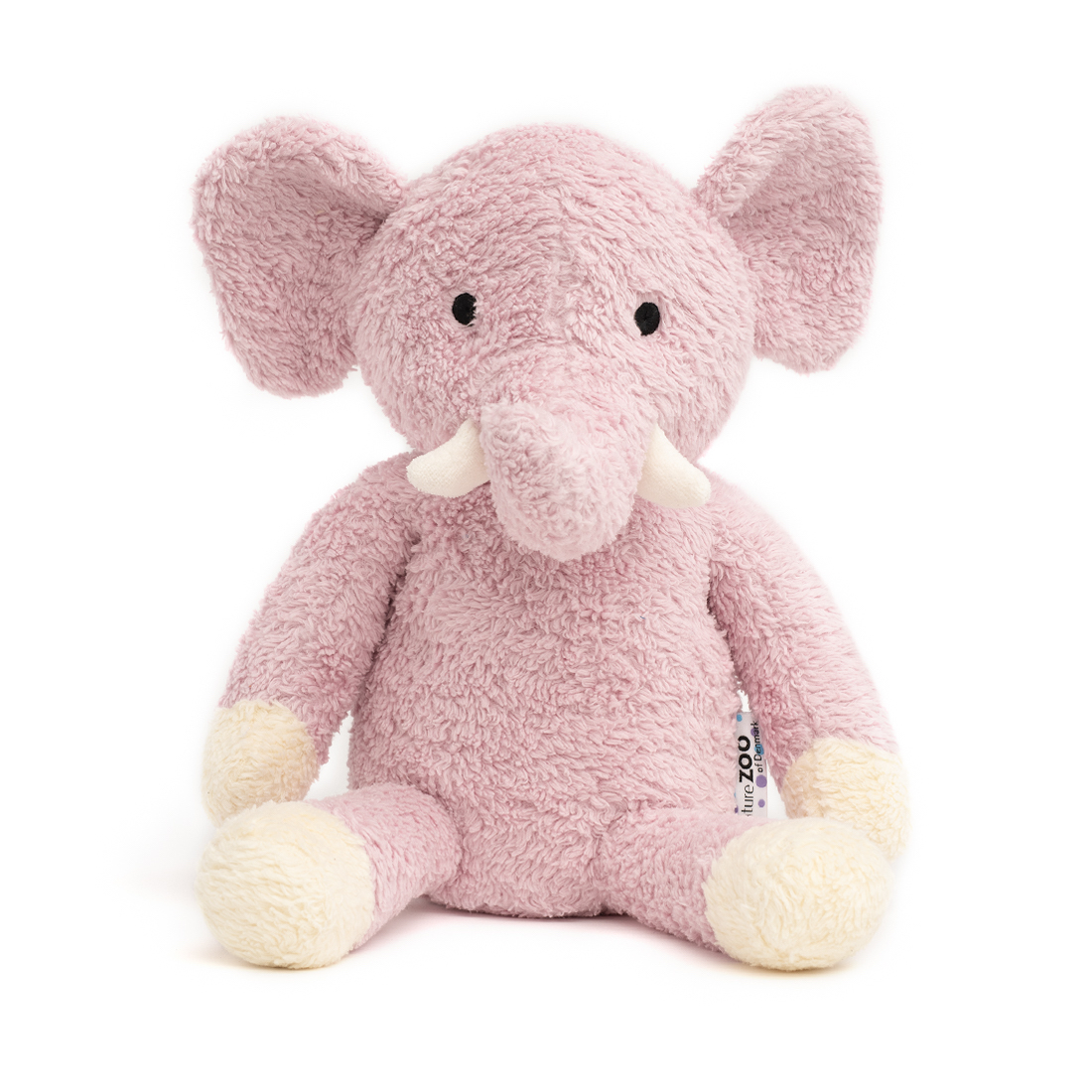 Kuscheltier Elefant rosa Bio Baumwolle