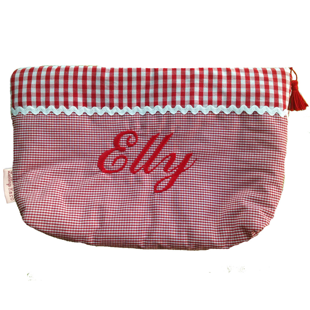 Kulturtasche und Kulturbeutel mit Namen - Waschtasche Elly