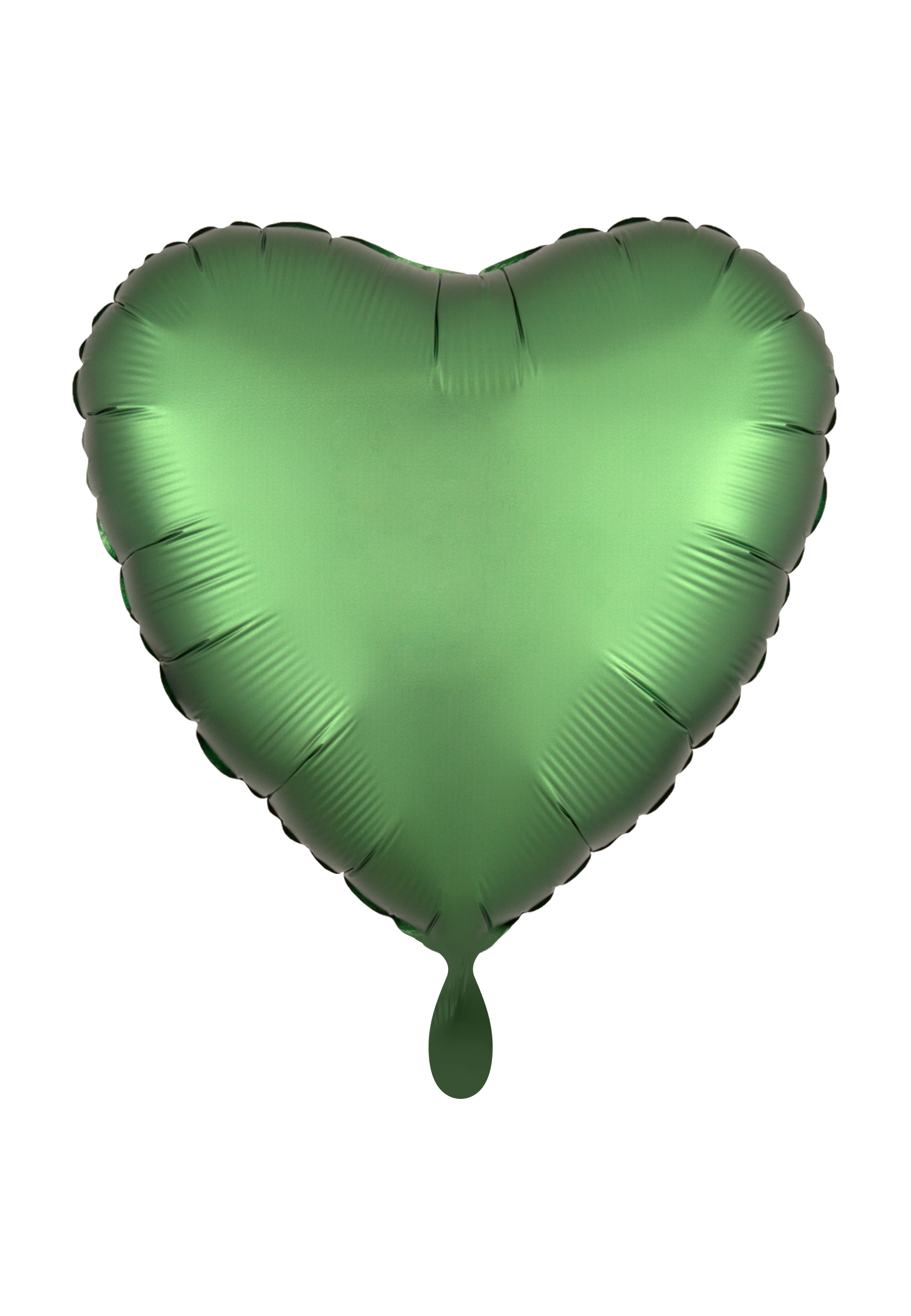 Luftballon personalisiert Herz grün 