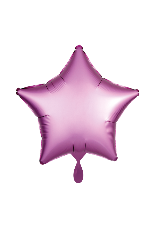 Luftballon Stern rosa - personalisiert Folienballon