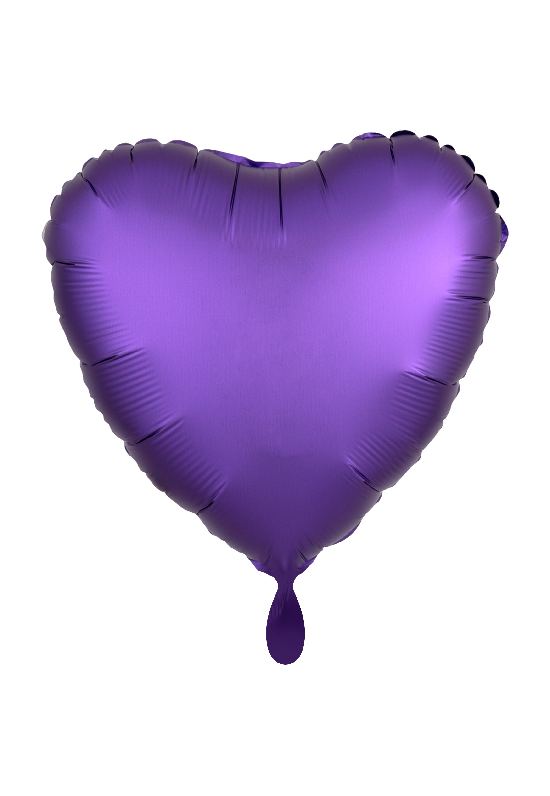 Luftballon Herz lila - personalisiert Folienballon