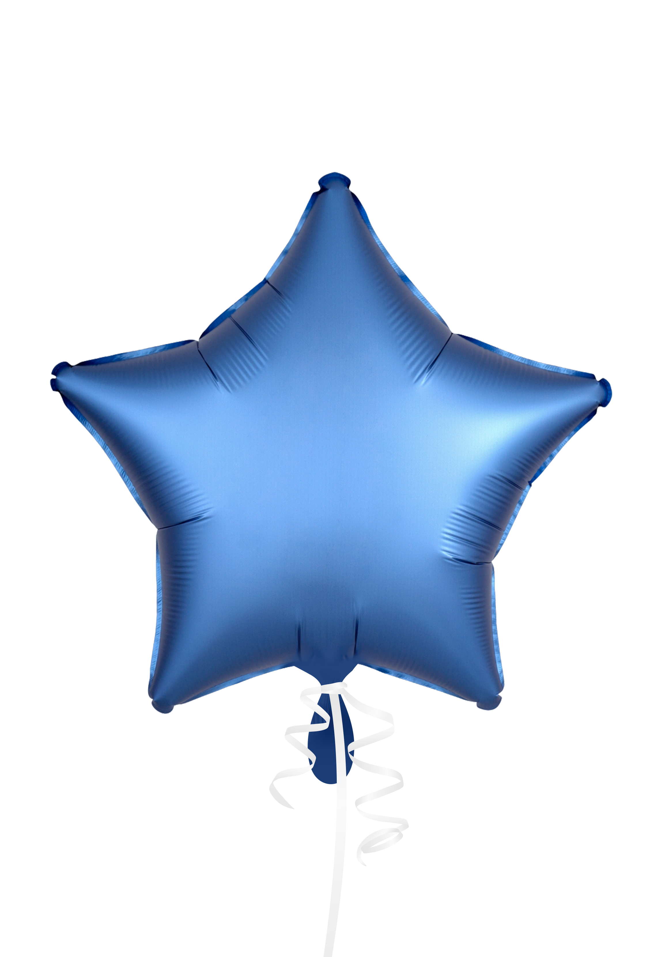 Luftballon personalisiert Stern blau 
