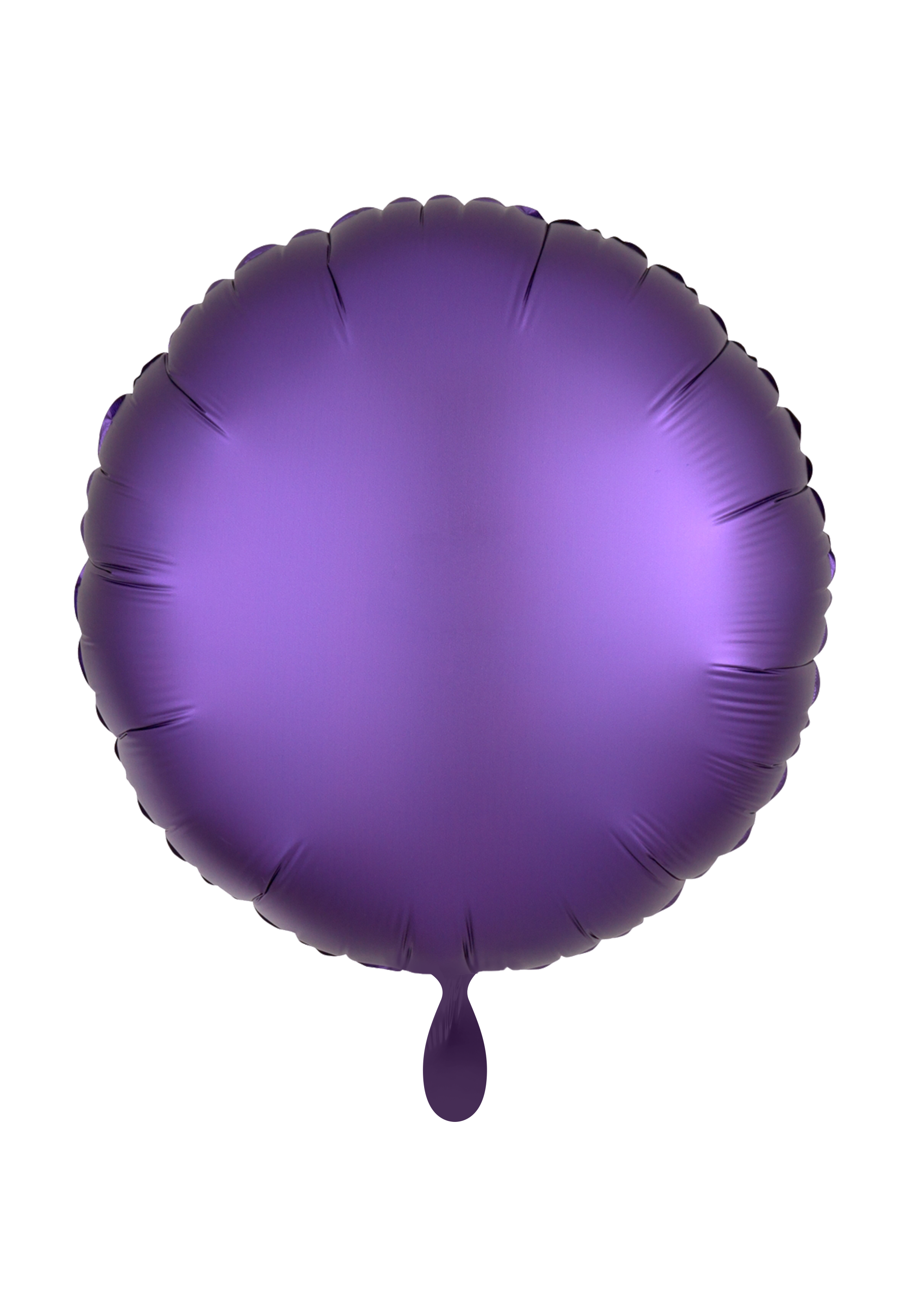 Luftballon Rund lila - personalisiert Folienballon