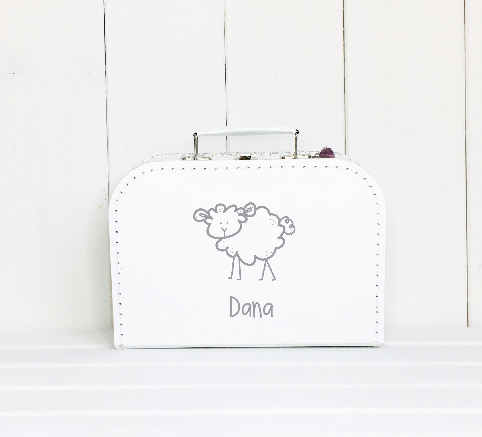 Erinnerungskoffer Baby personalisiert - Schaf