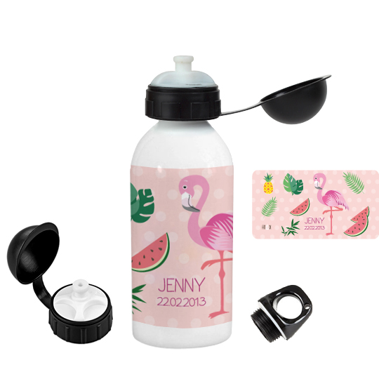 Trinkflasche Flamingo personalisieren - Trend
