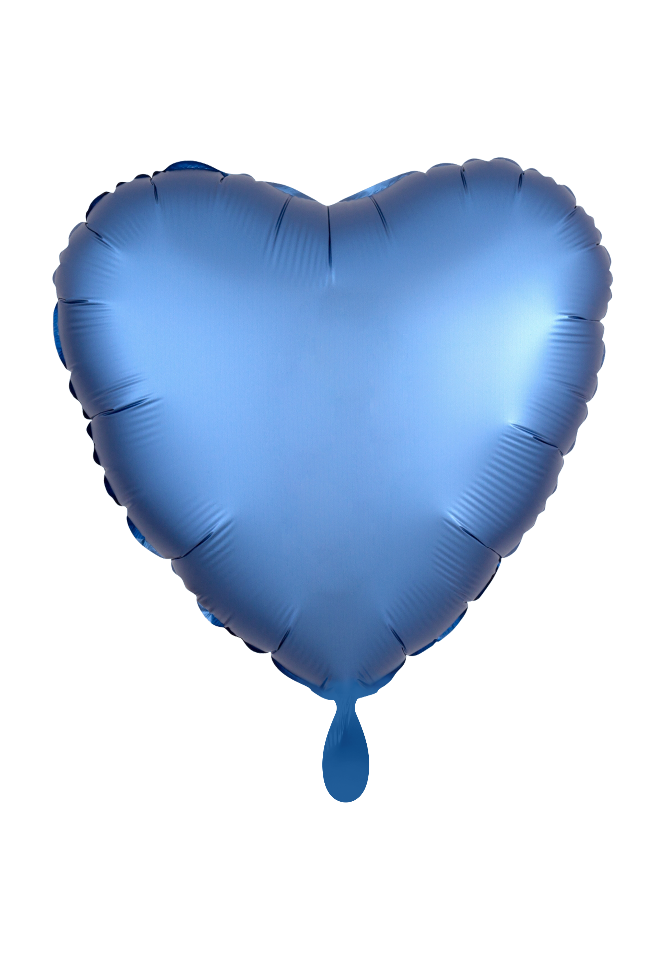 Luftballon Herz blau - personalisiert Folienballon