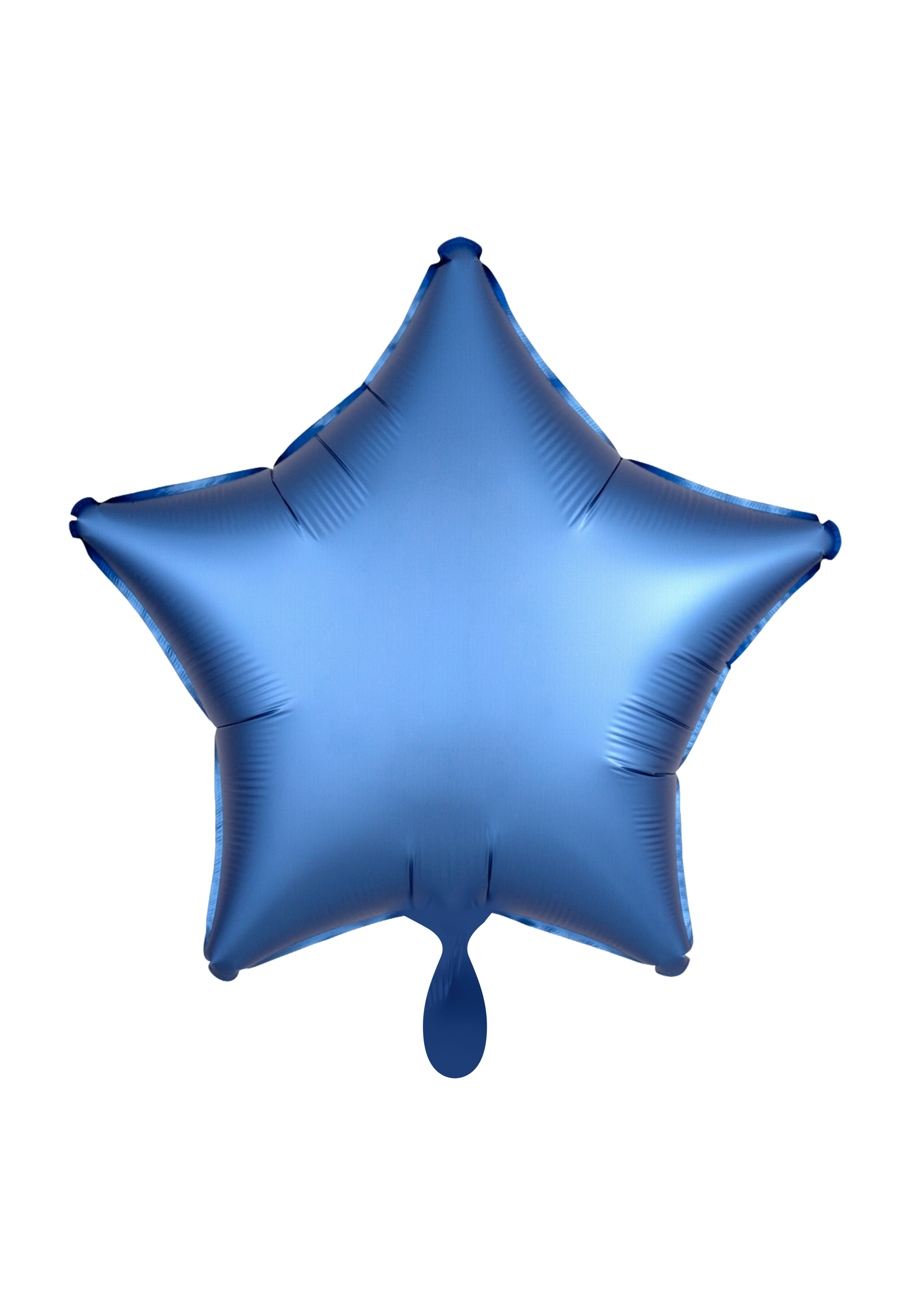 Luftballon Stern blau - personalisiert Folienballon