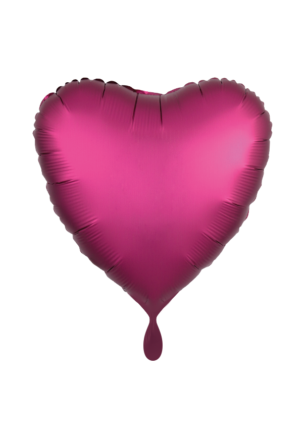 Luftballon Herz pink - personalisiert Folienballon
